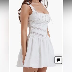 House of CB Tiffani Lace Trim Minidress